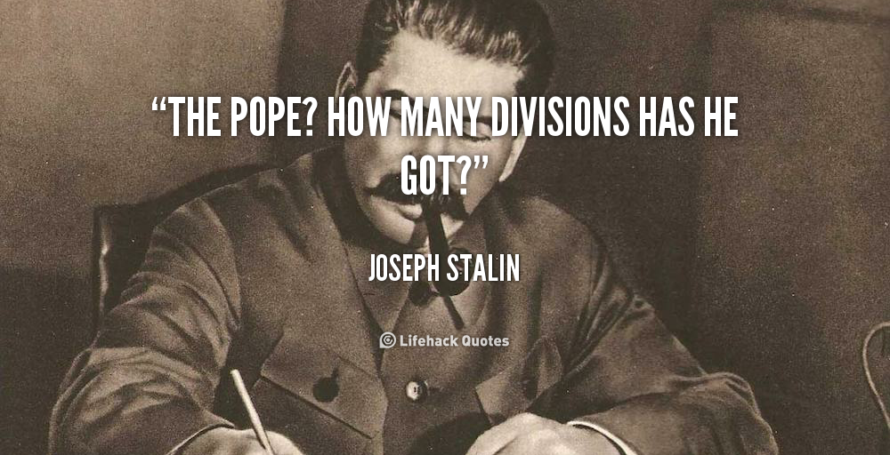 stalin on pope