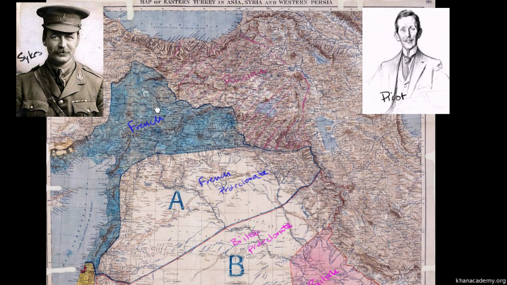 Sykes, Picot, and the map.