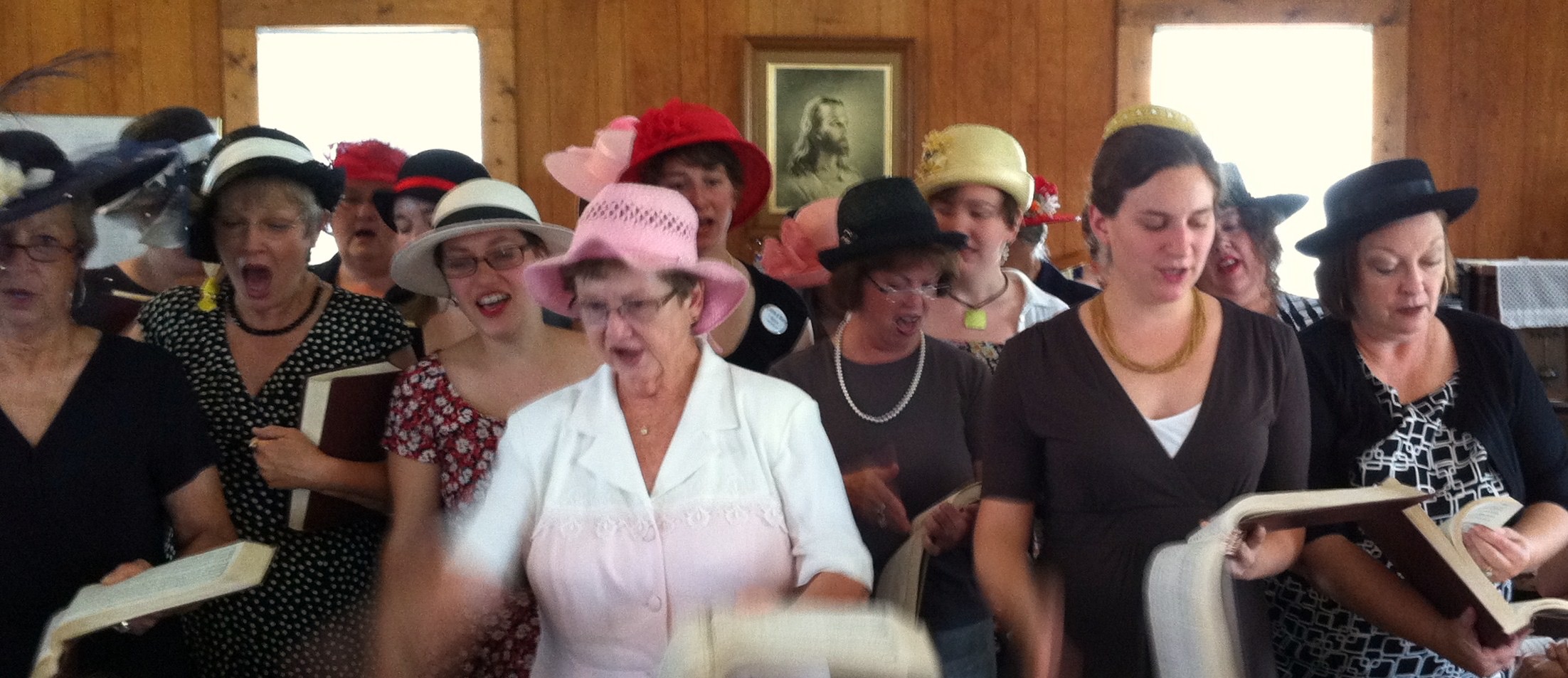 Singing from The Sacred Harp, Ider, Ala., 2010.